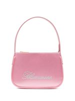 Blumarine mini sac satiné à ornements strassés - Rose - thumbnail