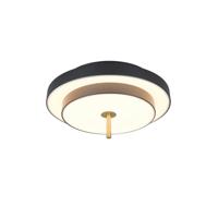 Trio Moderne plafondlampKeaton zwart met goud Ø 40cm - 640210180