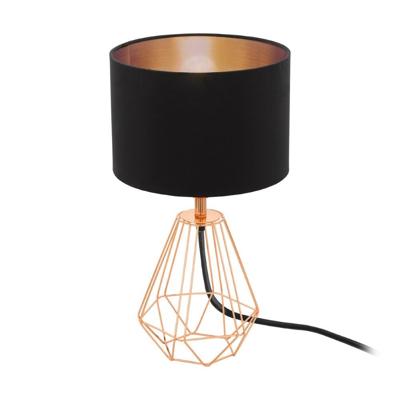 Eglo TafellampCarlton 2 roodkoper met zwart - 95787