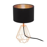 Eglo TafellampCarlton 2 roodkoper met zwart - 95787