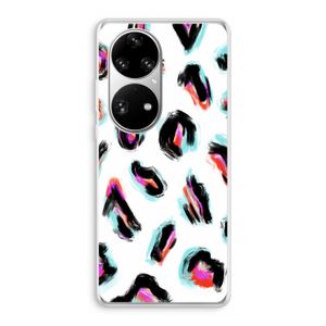 Cheetah color: Huawei P50 Pro Transparant Hoesje