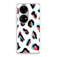Cheetah color: Huawei P50 Pro Transparant Hoesje Cheetah color: Huawei P50 Pro Transparant Hoesje