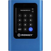 Kingston IronKey Vault Privacy 80 3.84 TB Externe SSD harde schijf USB-C 3.2 Gen 1 Blauw IKVP80ES/3840G