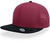 Atlantis AT668 Bank Cap - Burgundy/Black - One Size