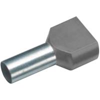 Vogt Verbindungstechnik 490208D Dubbele adereindhulzen 0.75 mm² Deels geïsoleerd Grijs 100 stuk(s)