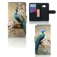 Telefoonhoesje | Met pasjeshouder | voor Samsung Galaxy A3 2017 Vintage Pauwen
