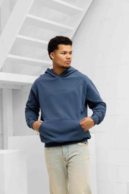 Family First Milano Basic Hoodie Heren Donkerblauw - Maat S - Kleur: Blauw | Soccerfanshop