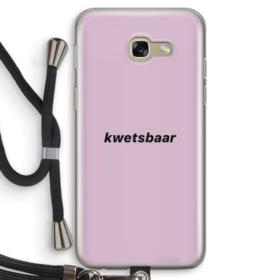 kwetsbaar: Samsung Galaxy A5 (2017) Transparant Hoesje met koord