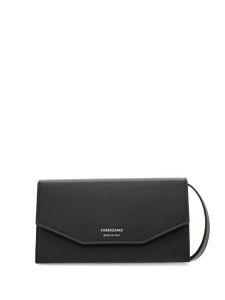 Ferragamo sac à bandoulière Compact en cuir - Noir