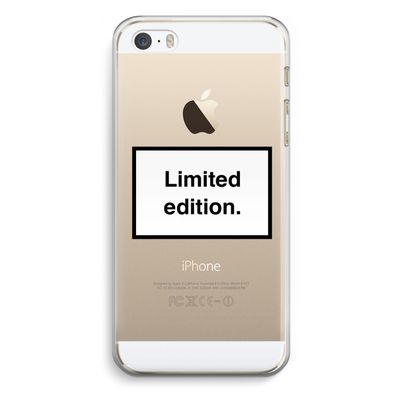 Limited edition: iPhone 5 / 5S / SE Transparant Hoesje