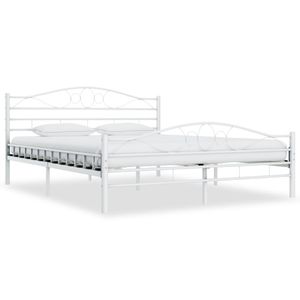 Bedframe metaal wit 180x200 cm