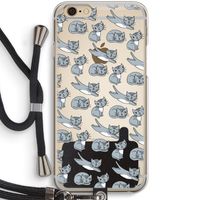 Poezen: iPhone 6 / 6S Transparant Hoesje met koord