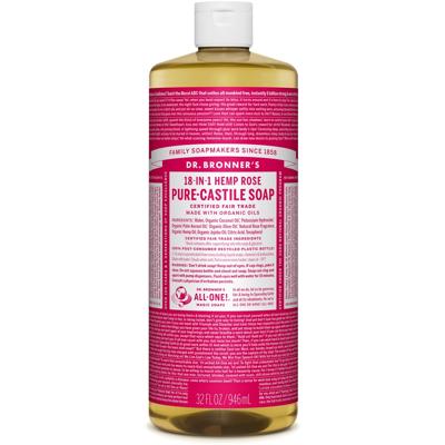 Dr. Bronner's Rose 18-in-1 Pure-Castile Soap 945ml