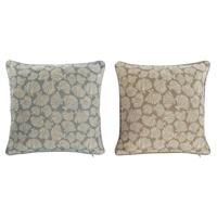 Kussen Home ESPRIT Blauw Beige Mediterrane 45 x 10 x 45 cm (2 Stuks)