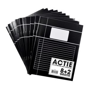 Pk10 Schriften A5 lijn Zwart