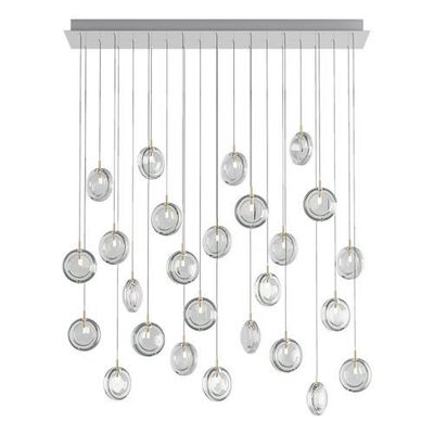 Bomma Lens 26 pcs Square Hanglamp - 26x Helder glas Bomma Lens 26 pcs Square Hanglamp - 26x Helder glas