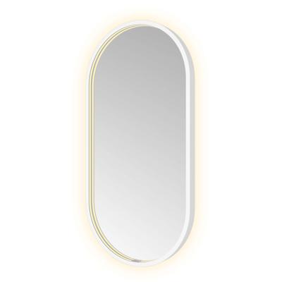Spiegel Hotbath &MORE 80x40 cm LED-Verlichting Spiegelverwarming Ovaal Mat Wit