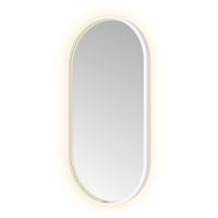 Spiegel Hotbath &MORE 80x40 cm LED-Verlichting Spiegelverwarming Ovaal Mat Wit