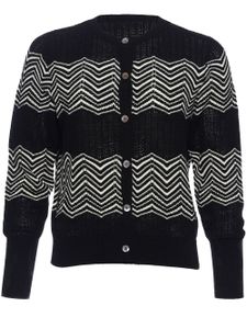 ERES cardigan Club à motif de chevrons - Noir