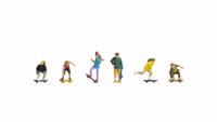 NOCH 15889 H0 Skateboarders figuren Kant-en-klaar model - thumbnail