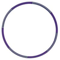 Hoelahoep - Hoola Hoop - Fitness hoepel - 90 x 90 x 3 cm - Metaal Stalenbuis - Grijs/Paars