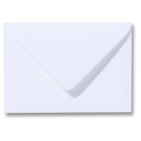 Benza Wenskaart Enveloppen - langwerpig 16,2 x 11,4 cm = C6 - Wit - 100 stuks