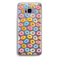 Pink donuts: Samsung Galaxy S8 Plus Transparant Hoesje - thumbnail