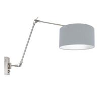 Steinhauer WandlampPrestige Chic metaal met lichtblauwe kap - 3955ST