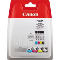 Canon CLI-571 Multipack Origineel Zwart, Cyaan, Magenta, Geel 4 stuk(s) - thumbnail