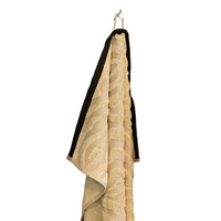 Handdoek katoen – handdoek Zanzibar – handdoek beige 50×70 - thumbnail