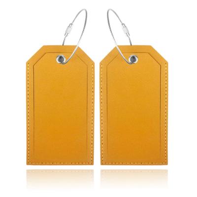 Bagagelabel Geel - Set van 2 stuks