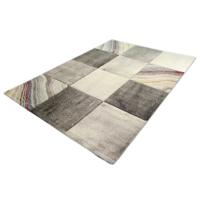 Vintage Vloerkleed - Blokjes Design - Diamond Deluxe - Goudkleur-160 x 230 cm