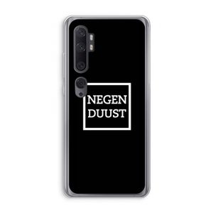 Negenduust black: Xiaomi Mi Note 10 Pro Transparant Hoesje