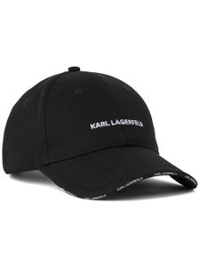 Karl Lagerfeld casquette à logo Essential brodé - Noir