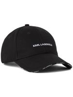 Karl Lagerfeld casquette à logo Essential brodé - Noir - thumbnail