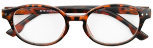 Melleson Optics Leesbril +3.00 Mat Havanna Rond