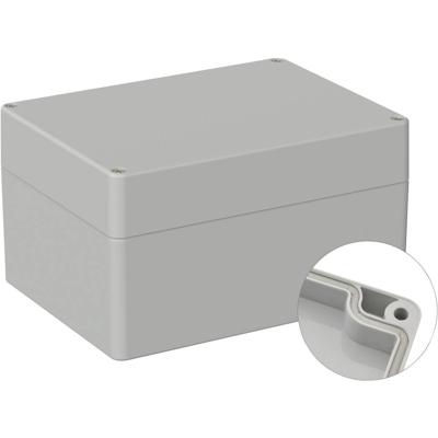 TRU COMPONENTS TC-9065676 Industriële behuizing 160 x 120 x 90 ABS Grijs-wit (RAL 7035) 1 stuk(s)