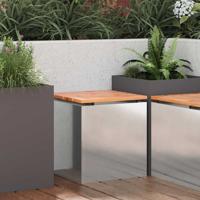 Tuinbank Zilver 40 x 40 x 43 cm Roestvrij staal Tuinbank Zilver 40 x 40 x 43 cm Roestvrij staal