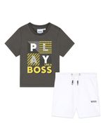 BOSS Kidswear ensemble haut-short en coton à logo imprimé - Blanc - thumbnail