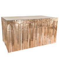 Tafelrok Metallic Roségoud 300x74cm