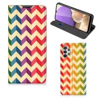 Samsung Galaxy A32 5G | Hoesje met Magneet | Zigzag Multi Color