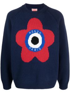 Kenzo pull Target à logo brodé - Bleu