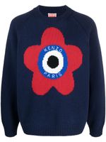 Kenzo pull Target à logo brodé - Bleu