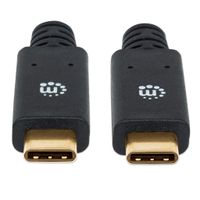 Manhattan USB-kabel USB 3.2 Gen1 (USB 3.0 / USB 3.1 Gen1) USB-C stekker 2.00 m Zwart 354905 - thumbnail