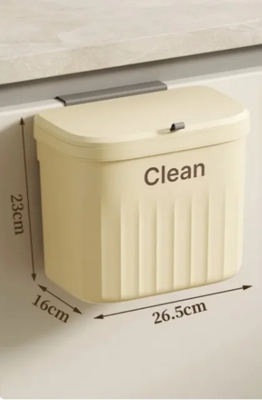 FlexiBin Wand & Hangende Keukenprullenbak - 8.5L / 12L Met Deksel