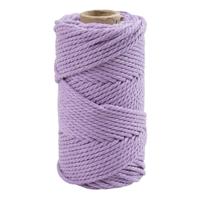 Creativ Company Macrame koord paars, 55m Creativ Company Macrame koord paars, 55m