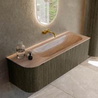Badmeubel Mondiaz Kurve-Dlux | 135 cm | Meubelkleur Shadow | Wastafelkleur Saba | Solid surface | Wasbak rechter zijde spoelbak | Zonder kraangat(en) Badmeubel Mondiaz Kurve-Dlux | 135 cm | Meubelkleur Shadow | Wastafelkleur Saba | Solid surface | Wasbak rechter zijde spoelbak | Zonder kraangat(en)
