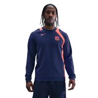 Nike FC Barcelona Total 90 Trainingstrui 2025-2026 Donkerblauw Oranje Nike FC Barcelona Total 90 Trainingstrui 2025-2026 Donkerblauw Oranje
