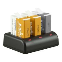 Jupio Value Pack: 2x Enduro Battery GoPro HERO 9/10/11 1730mAh + Compact USB Triple Charger