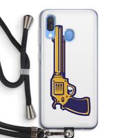 Pew Pew Pew: Samsung Galaxy A40 Transparant Hoesje met koord